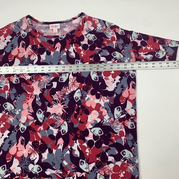 LuLaRoe Irma Disney Villains Maleficent XXS High-Low Short Sleeve Tunic Top - Picture 6 of 7